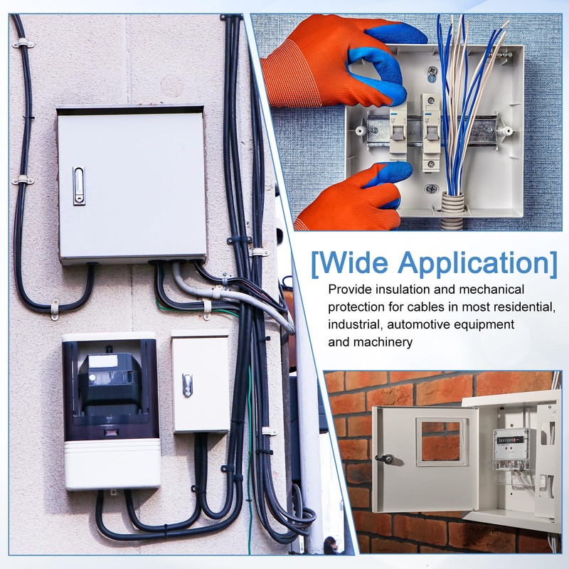 uxcell 12 Pcs Cable Snap Bushing Grommet, 13/16" Mounting Dia