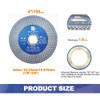 Diamond Porcelain Tile Saw Blade - BRSCHNITT 2pcs 4" Super