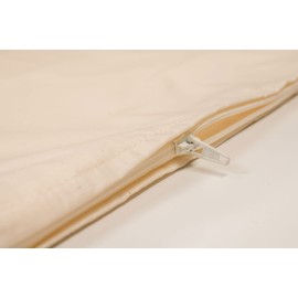 GIRAFFENLAND Organic Percale Ticking 70 x 40 cm with Zip Cover Ideal for Filling Pillows – Insert = Empty Cushion Cover 70 x 40 cm