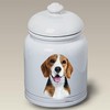 Best of Breed Beagle Dog and Cat Ceramic Treat Jar