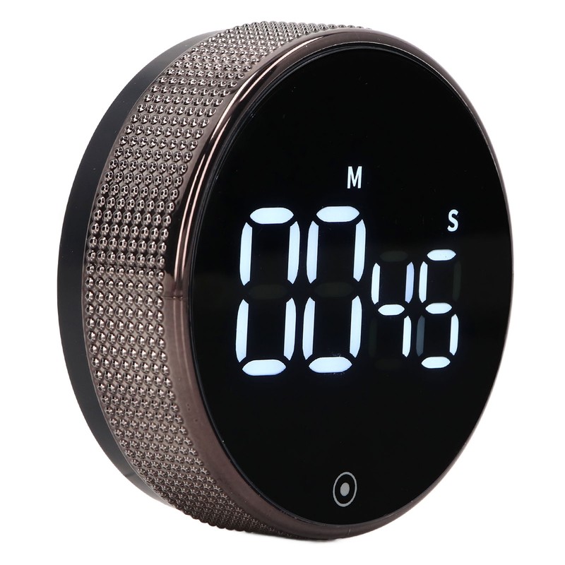 Kitchen Timer Rotating Silent Magnetic Suction Kids Study Timer LED