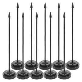 CIMAXIC 12-Piece Table Flag Stand Made of Sturdy for Desk, Miniature Flag Holder with Round Base for Office and Meetings