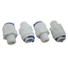 Malida 1/4" Male Thread to 3/8" O.D. Tube Push Fit Tube Quick Connector for RO Reverse Osmosis water filter tube push to connect fitting (Pack of 4)