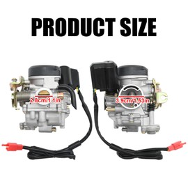 JUUDDENPARTS PD18J Carburettor, Replacement for Scooter 4 Stroke GY6 49cc 50cc 139QMB 139QMA, Replacement for Jonway Replacement for Baja Replacement for Jmstar More
