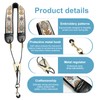 KUWAN Saxophone Neck Strap Soft Sax Leather strap Padded for