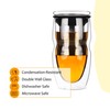 BTAT- Double Wall Glass Tea Cup With Stainless Steel Infuser,