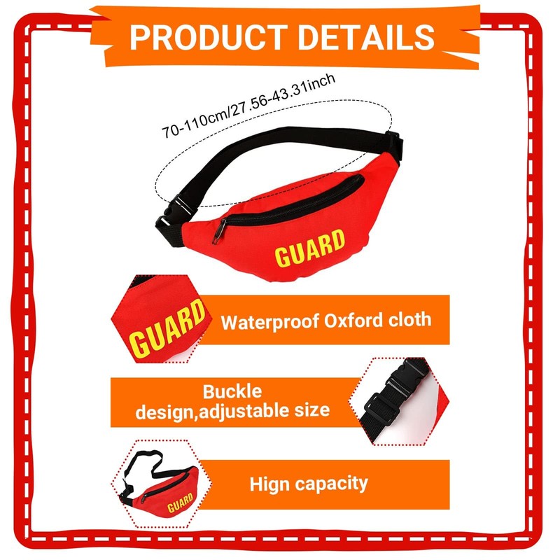 Kavoc 4 Pcs Guard Costume Set Include Hat Fanny Pack