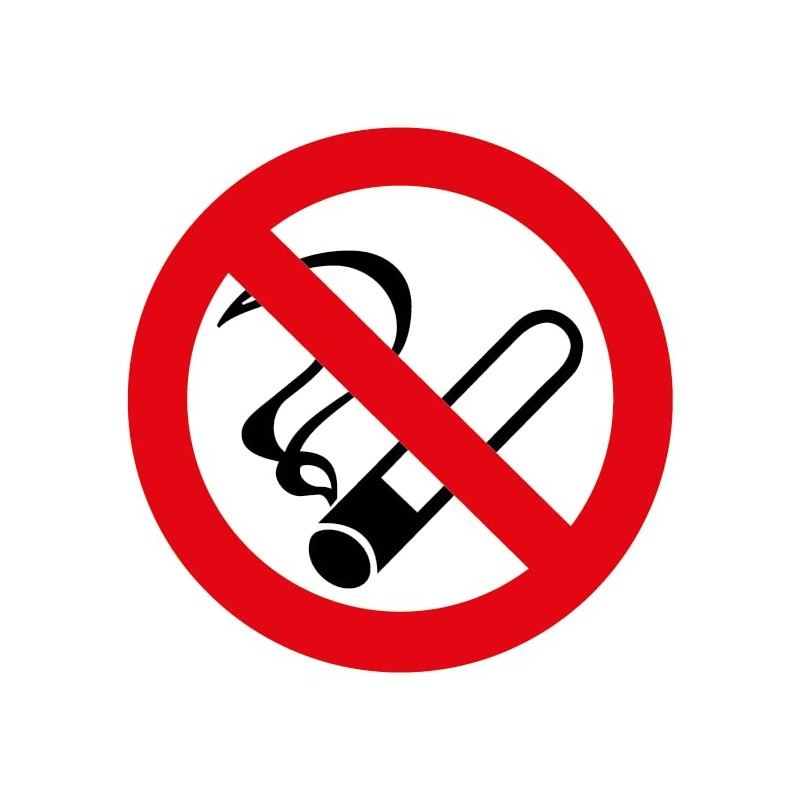 SCHILDER Systeme Prohibition Sign - No Smoking - 3 mm