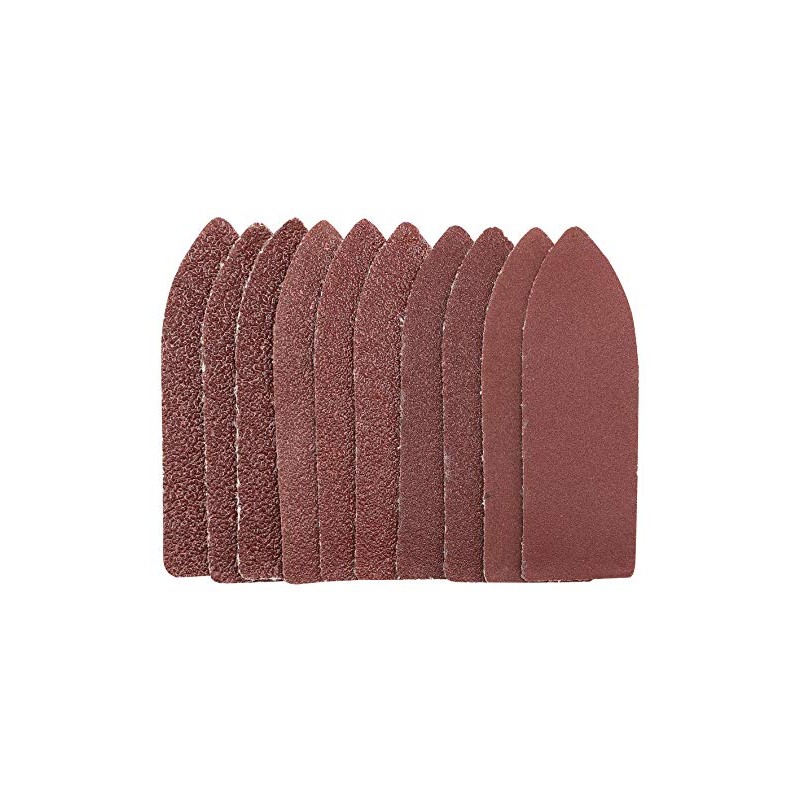 Ten 60 Grit Hook and Loop Finger Sander Sheets (67
