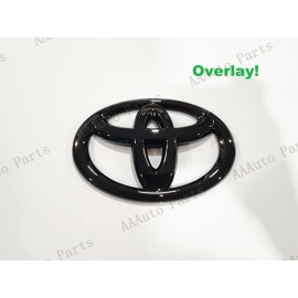 Toyota Gloss Black Front Grille Toyota Overlay Emblem Badge 2022+ Tundra Sequoia