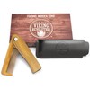 Folding Beard Comb for Men w/Carrying Pouch - All Natural