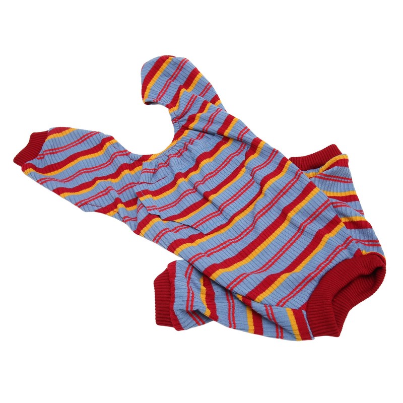 Striped Dog Pajamas Spring Stylish Classic Soft Breathable 4 Legged