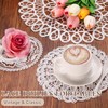 sourcing map 2 Pcs Lace Doilies for Tables, 14 Inch