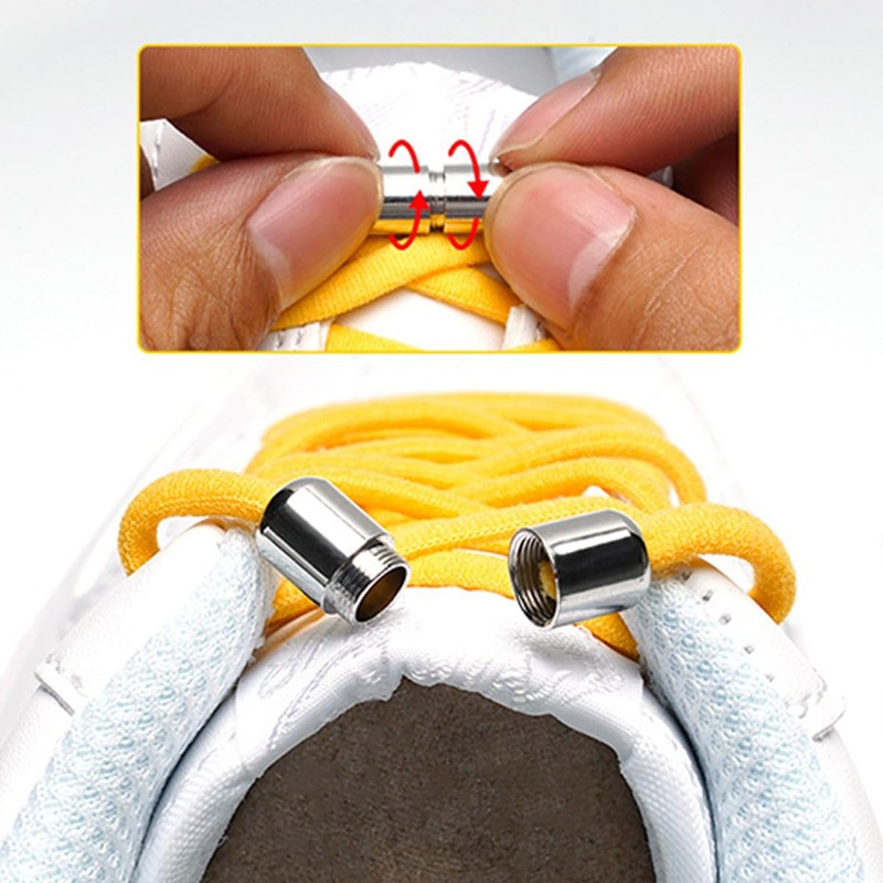 [LeTradeJP] 靴紐 結ばない シューレース スポーツシューズの靴ひも 簡単取り付け 伸びる靴紐 子供 高齢者 脱ぎ履きも簡単な結ばない靴ひも