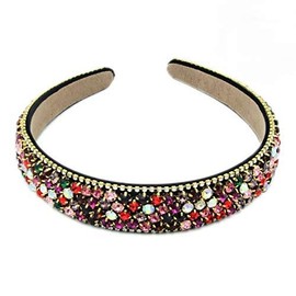 LSTK Elegant Headband with Rhinestones Wedding Party Hair Band Accessories