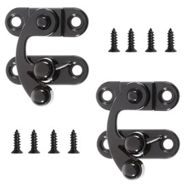 QZKJQDD Right Latch Hook (Left Door Lock Hook - Black)