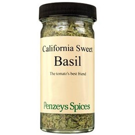 Basil California Sweet By Penzeys Spices .4 oz 1/2 cup jar (Pack of 1)