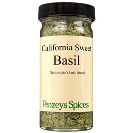 Basil California Sweet By Penzeys Spices .4 oz 1/2 cup jar (Pack of 1)