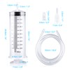 Large Capacity Plastic Syringe with 1m Tube,for Liquids, Oil or