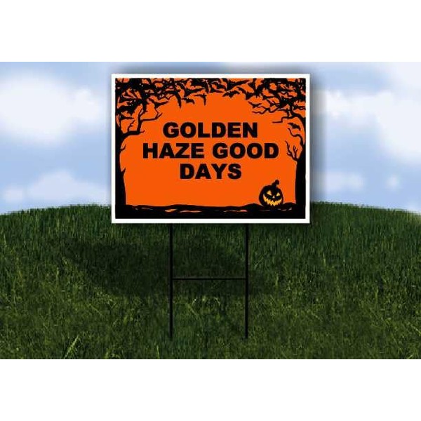 GOLDEN HAZE GOOD DAYS Halloween Bats and Jack O Lantern