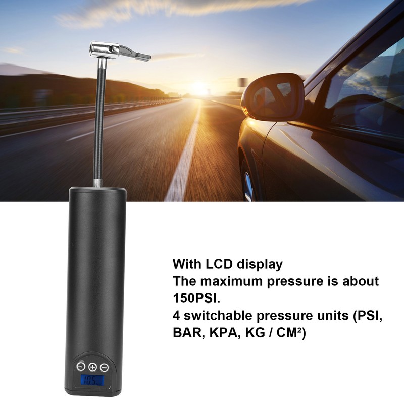 Portable Electric Tire Inflator with 150 PSI Cordless Rechargeable Air