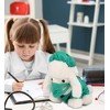 DolliBu White Poodle Dog Doctor Plush Toy - Super Soft