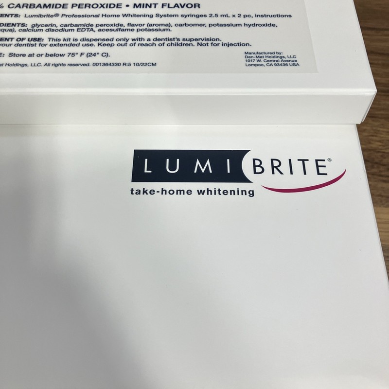 LumiBrite 16% Carbamide Peroxide Teeth Whitening Gel - Mint -