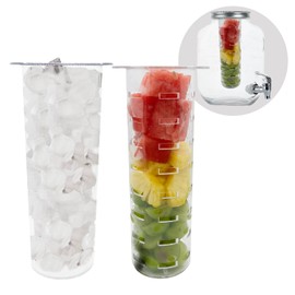 Fruit Infuser & Ice Core Insert Set for 1 Gallon Drink Dispensers – 2-Pack Combo for Flavorful & Chilled Drinks – Fits 1 Gallon Mason Jars – Ideal for Iced Tea,Lemonade,Fruit Water & Party Punches