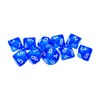 D10 Transparent Polyhedral Dice 10 Pack Blue 10-Sided Dice for