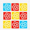 Colorful Flower Tile wall Sticker for Bathroom, Bathroom stickers, Tile