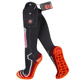 Gerbing 7V Ultimate Wool Heated Socks, Unisex Battery Heated Socks, Touch Control, Outdoor, Skiing, Hiking, Hunting L/XL