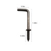 IDEALSV 1 Inch 1 Shape Screw Hooks L Shape Hook