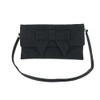 LONI Cute Faux Suede Clutch Shoulder Bow Bag