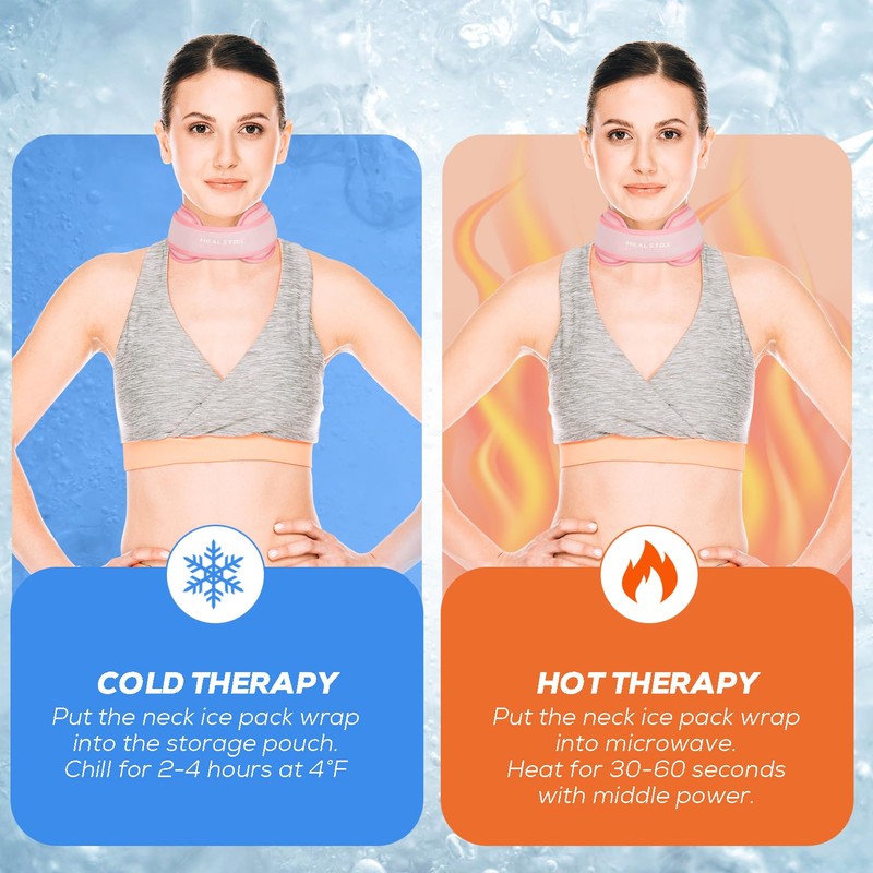 Neck Ice Pack Wrap,Cervical Ice Pack,Cold Compress Ice Packs for