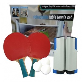 Easy One-Touch Table Tennis Set (Net 1 + Rackets 2 + Balls 3) One-Touch Table Tennis Set