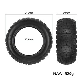 ANSENI Tubeless Wheels and Air Chamber 8.5x3 Inches 8 1/2x2 (50-134) Compatible with Kugokirin G2 Pro Scooter, Zero 9/Inokim Light 2, Offroad Off-Road Tire (1 Deck and 1 Air Chamber)