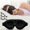 Antifaz 3D de Algodón Ajustable para Dormir de Lado, con
