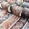 KAVI' S Retro Washi Tape Set, Decorative Antique Masking Tapes,