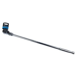 US PRO 1/2-inch Drive Flexible Head Ratchet, 600mm Length, 72 Teeth, Chrome-Plated