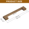 sourcing map 6Pcs Wood Drawer Pulls, 6 Inch Hole Center