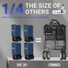 Overmont Ultra-Compact Collapsible Wagon Cart - 200L Portable Folding Wagon