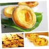 Ciieeo 10pcs Aluminum Alloy Egg Tart Molds Non Stick Mini