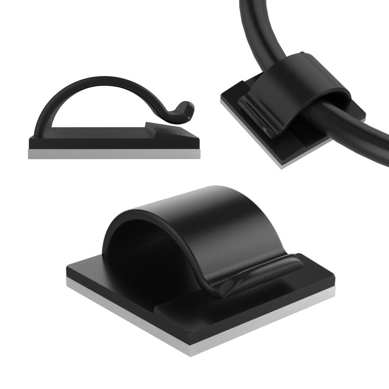 LinkDocs 30 Pieces Adhesive Cable Clips Wire Clips Cable Wire