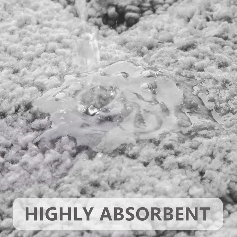 VSUSN Non-Slip Bath Mat, Soft Bath Mat, Absorbent Bathroom Rug,