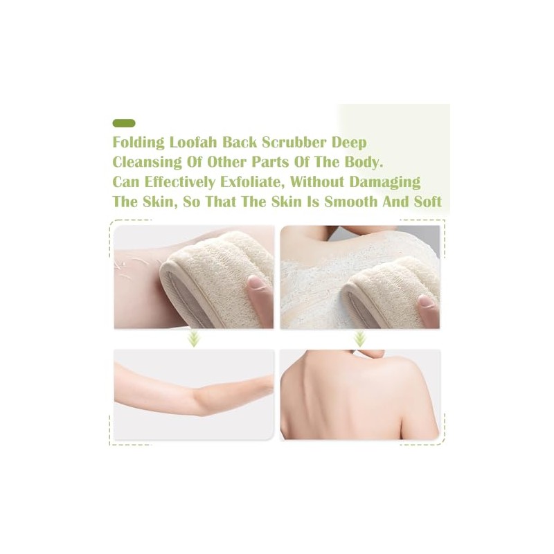 Esponja Lufa Natural Espalda Exfoliante Corporal Ducha Hombres Mujeres Baño