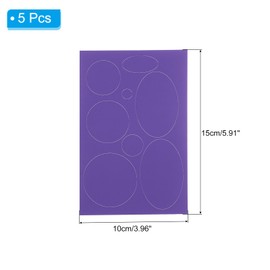 PATIKIL 5 Pack Repair Patch Kits, Fabric Self-Adhesive Patches for Down Jacket Hat Repairs Purple