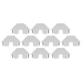Weatherables Vinyl Picket Fence Caps – White Vinyl Caps for a Distinct, Finished Look, Made for 7/8in x 3in Vinyl Picket Post (Dog Ear, 10 Pack)