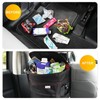 EcoNour Car Trash Can 2.5 Gallon with Lid & Storage