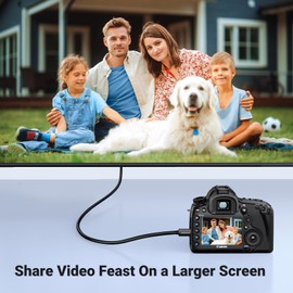 UGREEN Micro HDMI to HDMI Cable Adapter 4K 60Hz Ethernet Audio Return Channel Compatible with GoPro Hero 7/6 Raspberry Pi 5 Retroid Pocket 3+/3 Yoga 3 B500 Camera Video Capture Card 1.6FT