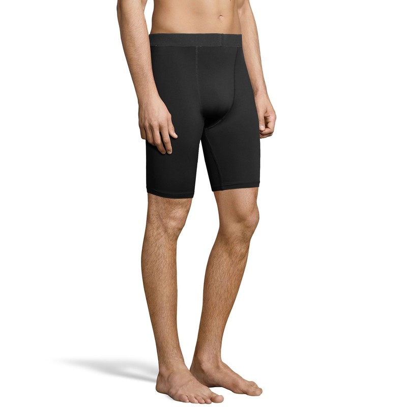 Champion Men's Double Dry Compression Short, Black, Small